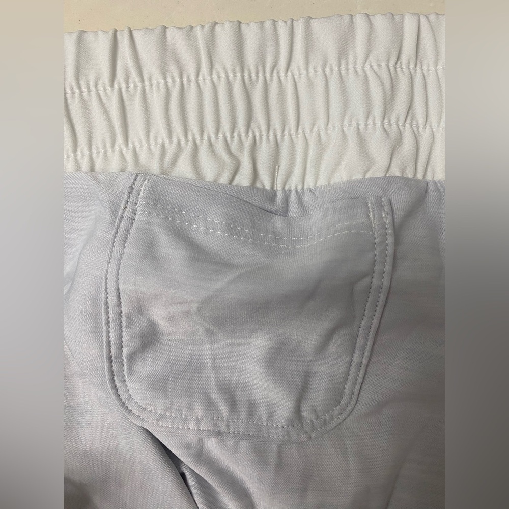 Avia Women's 2 in 1 White Athletic Shorts with Gray Compression Lining Size XXXL - Picture 7 of 7